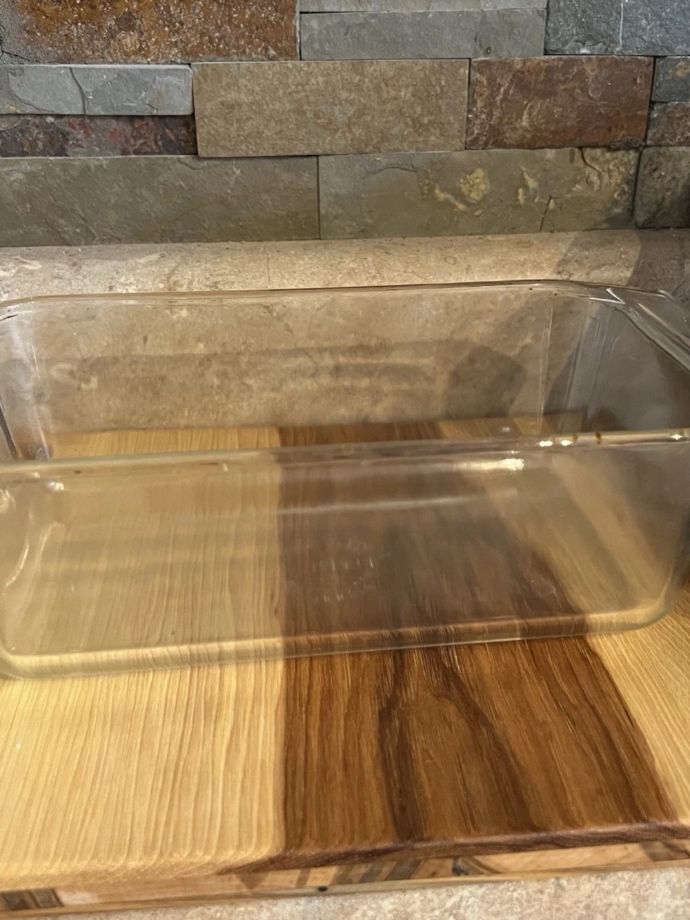 Vintage PYREX Clear #215-B 9x5x3 Loaf Bread Pan Dish Clear Baking Dish 2 Qt USA